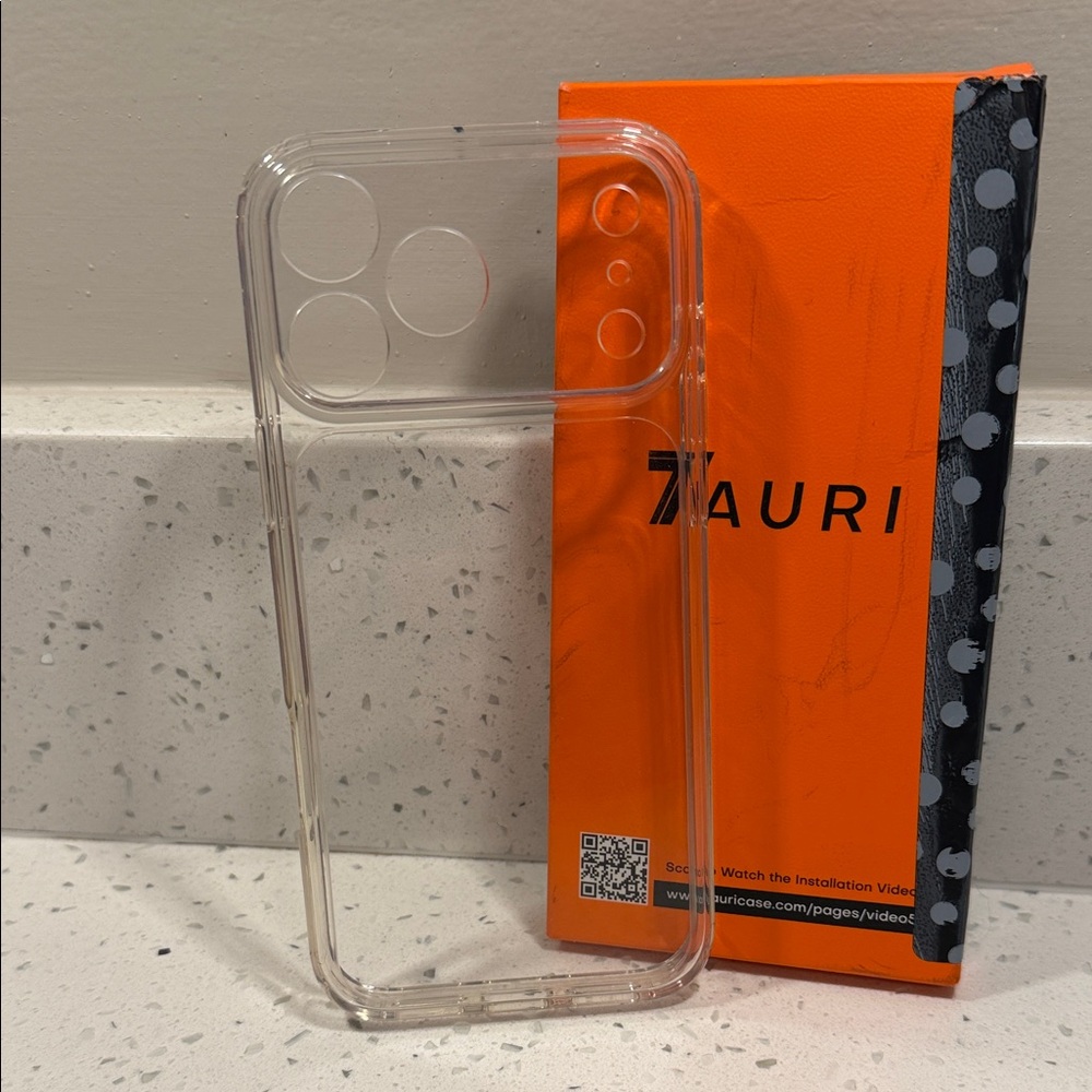 Clear iPhone 17 Pro Max Silicone Case.